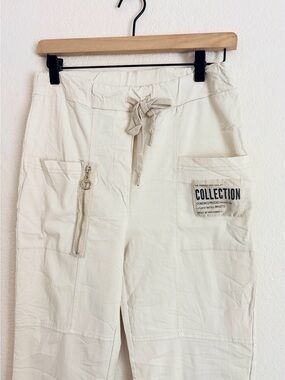 The Garment High Quality Collection Cream Domenico Procaci Utility Jogger Pants